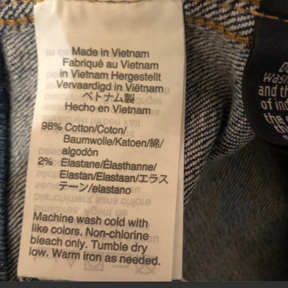Madewell 9 Inch High Rise Skinny Rip & Repair York - Picture 5 of 6
